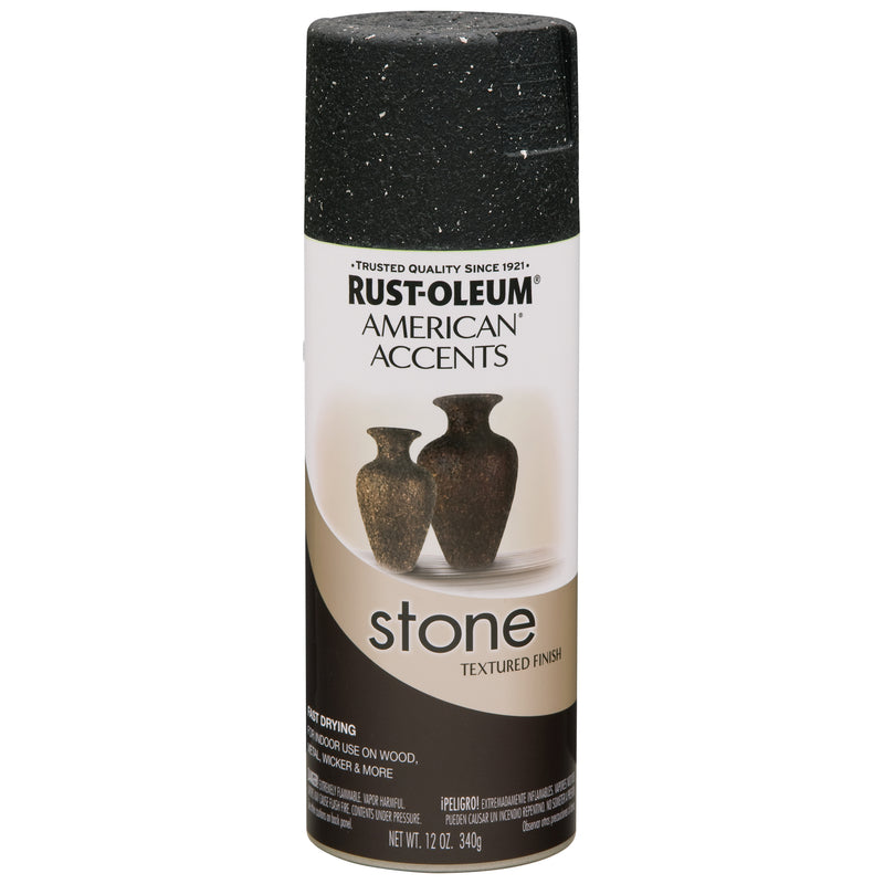 Rust-Oleum American Accents Stone Spray Paint Black Granite