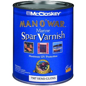 McCloskey Man O'War Spar Marine Varnish Semi-Gloss Quart