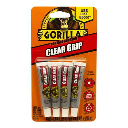 Gorilla Clear Grip Contact Adhesive 4-Pack 8130002