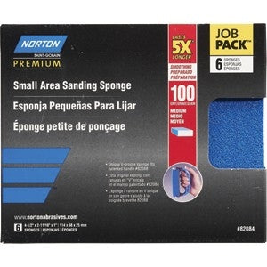 Norton 5X Small Area Sanding Sponge 6-Pack