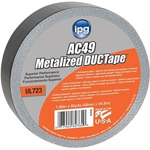 IPG 2" x 60Yd AC49 Metalized Duct Tape 82764