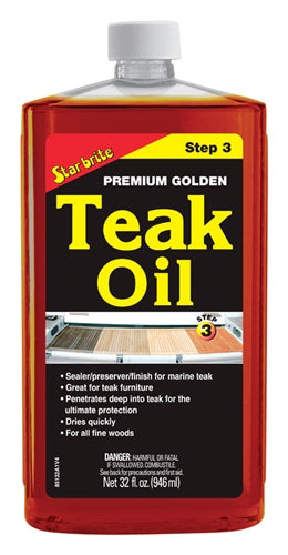Star Brite Premium Golden Teak Oil 32 Oz 85132