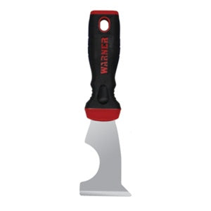 Warner 5-in-1 Red Handle Glazier Knife with Hammer Cap 90189