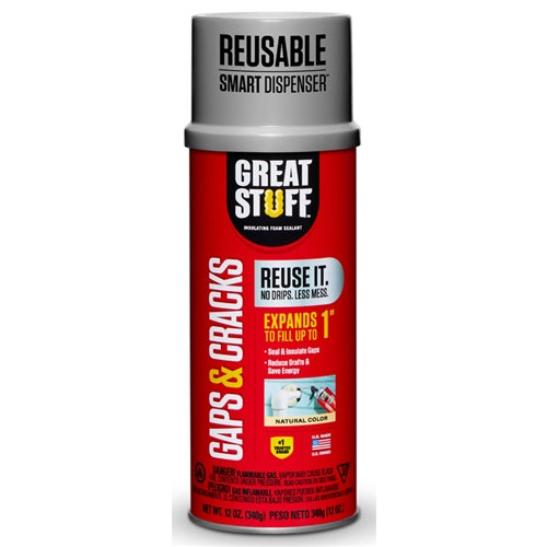 Great Stuff Smart Dispenser Ivory Polyurethane Insulating Foam Sealant 12 Oz 99108824