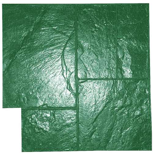 Marshalltown Ashlar Slate Concrete Stamp Green