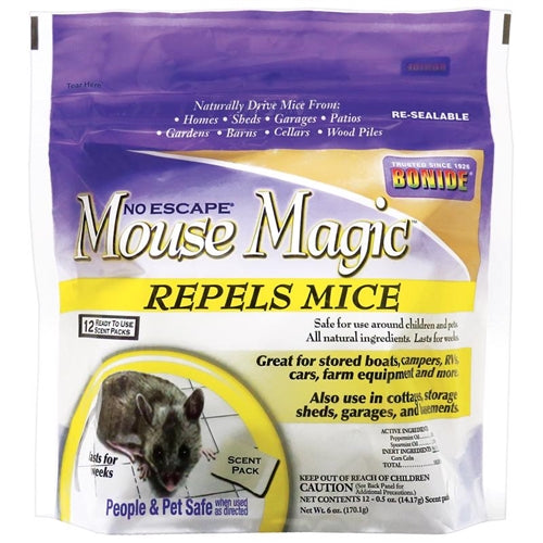 Bonide Mouse Magic Animal Repellent Scent Pouch for Mice