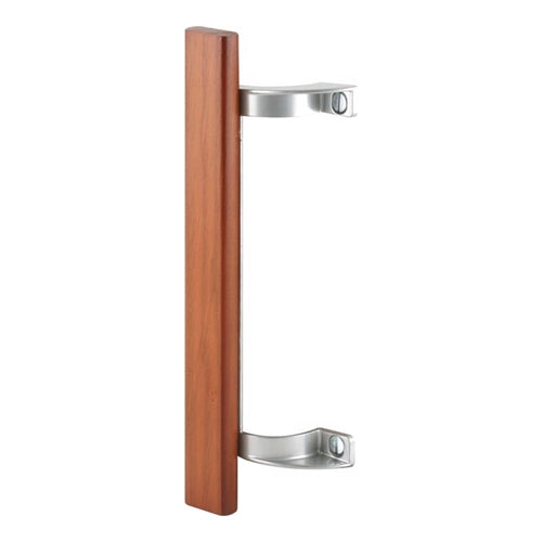 Prime Line Wood Tone Patio Door Handle with Aluminum Brackets C 1189