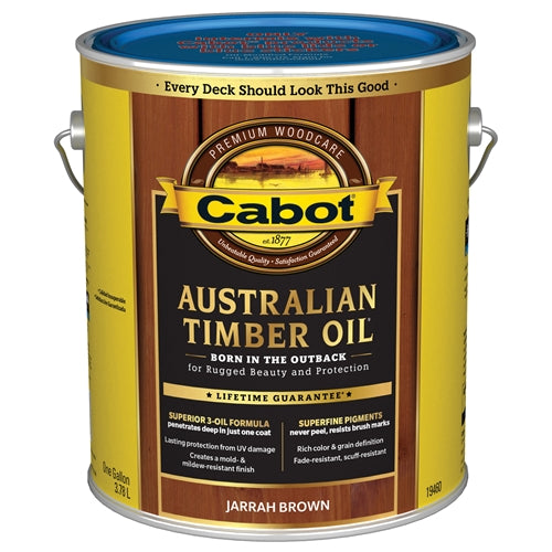 Cabot Australian Timber Oil - VOC Water Reducible Oil Modified Resin Jarrah Brown Gallon