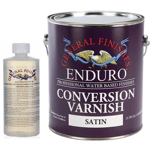 General Finishes Clear Enduro Conversion Varnish Satin Gallon CVS