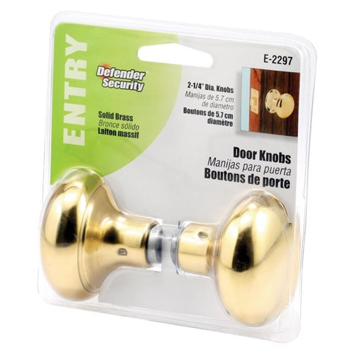 Prime Line Solid Brass Door Spindle Knob Set E 2297