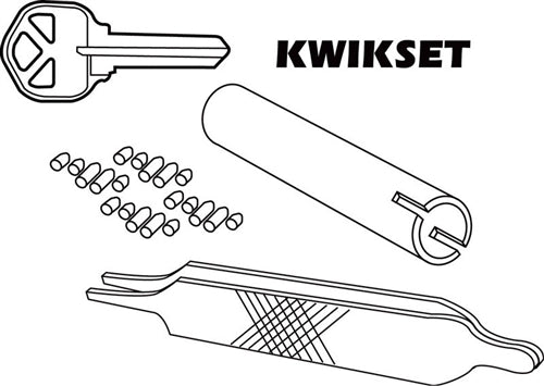 Prime Line Kwikset Re-Key A Lock Kit, 5-Pin Tumbler Sets w/Keys & Tools E 2400