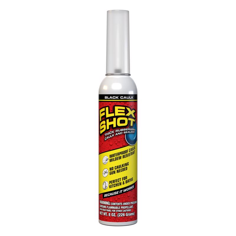 FLEX SEAL Flex Shot® 8 Oz Off Rubber All Purpose Sealant Black