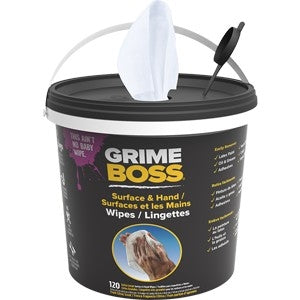Grime Boss Original Citrus Scent Heavy Duty Wipes 120 Ct Bucket G107B6DH