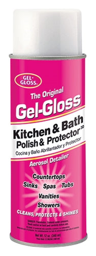 Gel-Gloss Kitchen & Bath Polish & Protector 12 Oz Foam GA-12