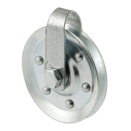 Prime-Line 3 in. D Steel Pulley /Strap and Bolt GD 52109
