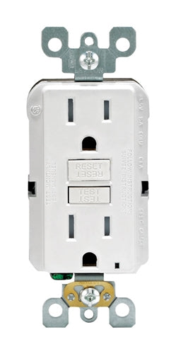 Leviton SmartlockPro 15 Amp 125V Duplex GFCI Outlet 5-15R GFTR1-K