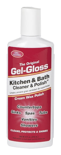 Gel-Gloss Kitchen & Bath Cleaner & Polish 8 Oz Cream GG-8