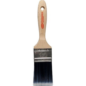 Dynamic Eminence Polyester/Nylon Flat Beavertail Paint Brush with wooden handle.