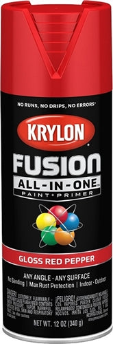 Krylon Fusion All-In-One Spray Paint Gloss Red Pepper