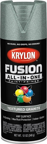 Krylon Fusion All-In-One Textured Finish Spray Paint Granite