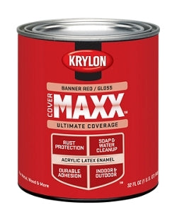 Krylon COVERMAXX Acrylic Latex Enamel Quart Gloss