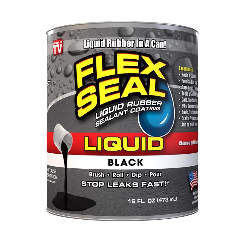 FLEX SEAL Liquid Rubber Sealant Coating 16 Oz Black