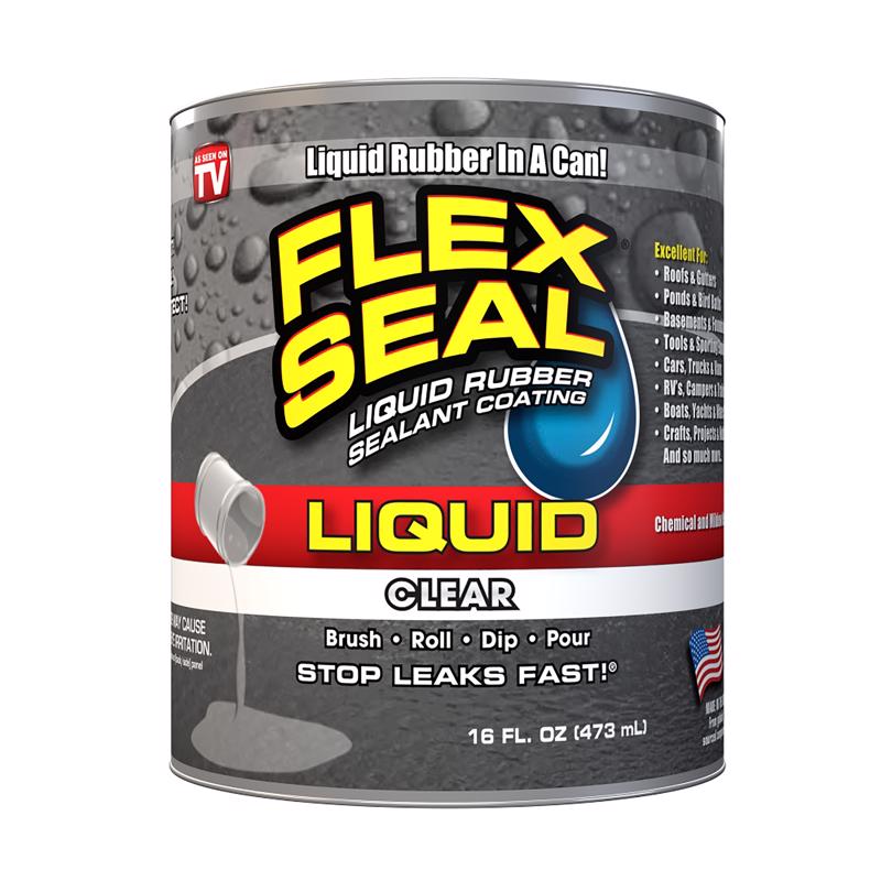 FLEX SEAL Liquid Rubber Sealant Coating 16 Oz Clear