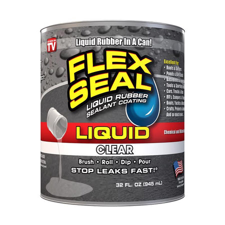 FLEX SEAL Liquid Rubber Sealant Coating 32 Oz Clear