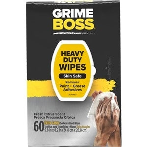 Grime Boss Original Citrus Scent Heavy Duty Wipes 60 Ct M956S8X