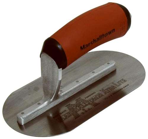 Marshalltown 7-1/2" x 4" Fully Rounded Wall Form Trowel with DuraSoft® Handle MXS754FD