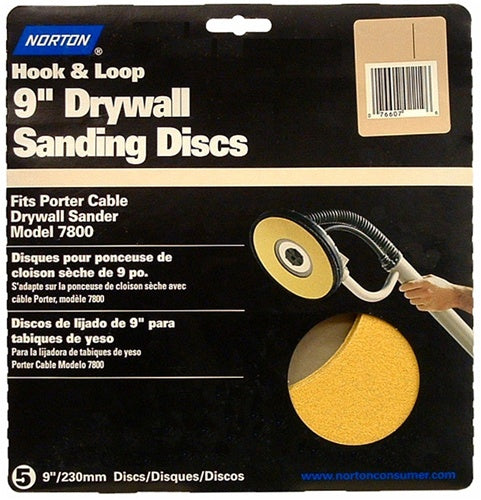 Norton 9" WallSand Hook & Loop Sanding Disc 15 Pack