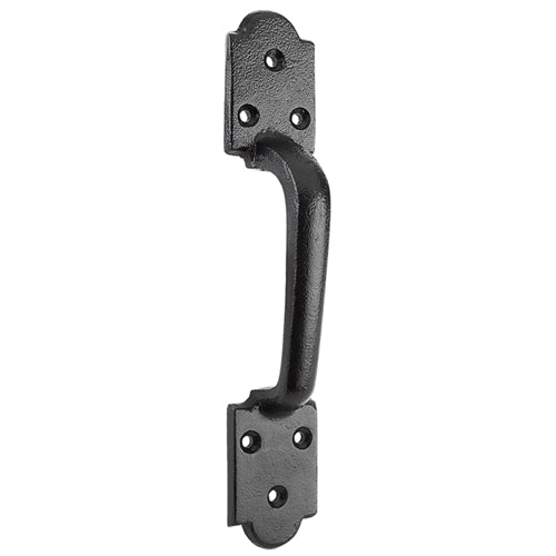 National Hardware 8-1/2 in. L Black Steel Arched Ornamental Pull N100-055