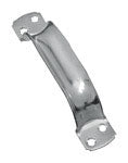National Hardware 6-3/4 in. L Zinc-Plated Silver Steel Door Pull N100-313