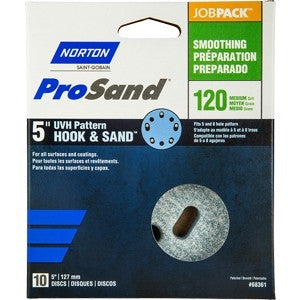 Norton 5" ProSand Paper H&L UVH Disc 10-Pack
