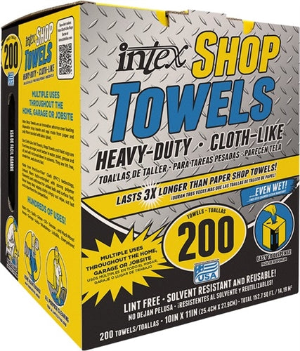 Intex Blue Heavy Duty Shop Towels 200 Count