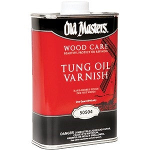 Old Masters Blended Tung Oil Varnish Quart Can