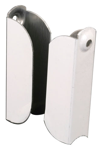 Prime-Line 7/16 Inch White Stamped Aluminum Screen Frame Top Hanger PL 7845