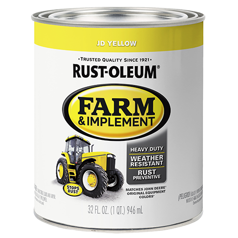 Rust-Oleum® Specialty Farm & Implement Paint Brush-On Quart John Deere Yellow