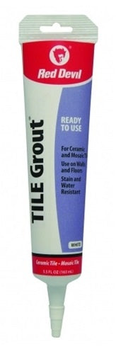 Red Devil Pre-Mixed Tile Grout 5.5 Oz White