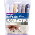 Rejuvenate White & Gray Exact Match Wood Furniture & Floor Repair Markers 6-Pack RJ6WGWM6