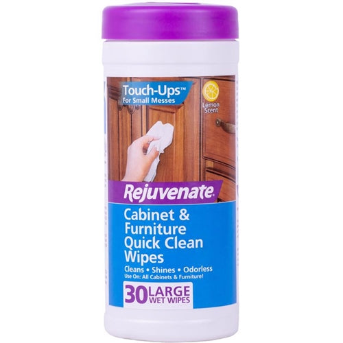 Rejuvenate Cabinet and Furniture Quick Clean Wipes 30-Count RJCCWIPES30