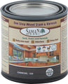 SamaN Seal, Stain & Varnish 8 Oz Charcoal