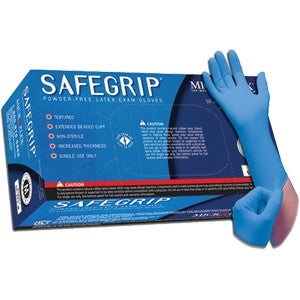 Safegrip 13 Mil Latex Gloves 50-Pack