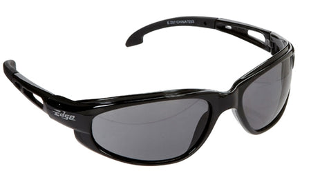 Edge Eyewear Dakura Safety Glasses Smoke Lens Black Frame SW116