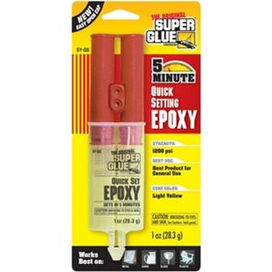Super Glue 1 Oz Quick Setting Epoxy Syringe SY-QS12