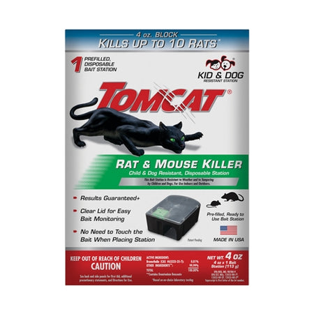 Tomcat® Rat & Mouse Killer Child & Dog Resistant Disposable Station 0370510
