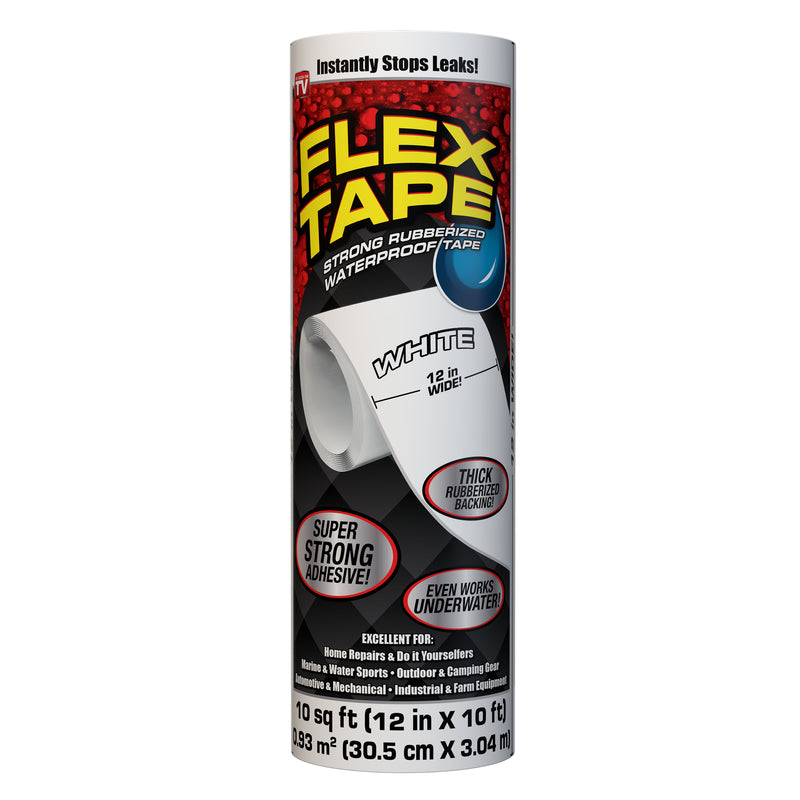 FLEX Tape Waterproof Repair Tape 12 in x 10 ft White