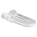 Prime-Line 1/4 Inch Diameter Clear Plastic Shelf Support Peg 12-Pack U 9256