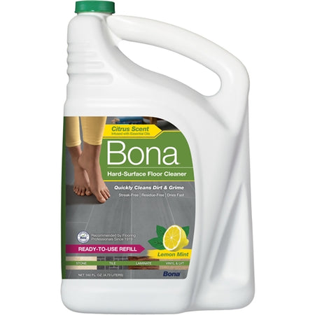 Bona Lemon Mint Scent Floor Cleaner Refill Liquid 160 Oz WM700056014
