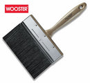 Wooster Hankow Paint Brush image showing the square construction and firm blend of black China bristles.